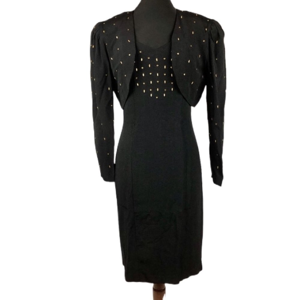 Vintage 1980's Niki  Dress w/ Cropped Jacket